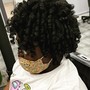 Short hair natural comb twist