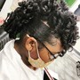 Short hair natural comb twist