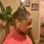 Knotless Braids medium. Shaved sides