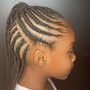 Kids 2 feed in braids.