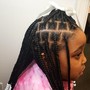 Cornrow Touch up w/ Half Box Braid Style