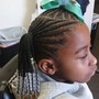 Cornrow Touch up w/ Half Box Braid Style