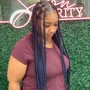 Medium Boho / Goddess Braids (Human Hair Included)