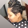 Pixie cut quickweave