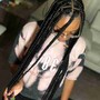 Small Box braids Waist Length 42in Hair