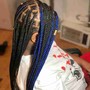 Small Box braids Waist Length 42in Hair