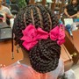 Natural hair box braids