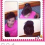 Braids or  2 strand twist  style