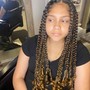 Feed in braids w. Hair added