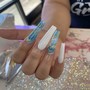 Hand Painted French Tip Full Set