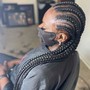 Small design cornrows added