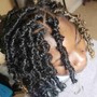 Curly Braid Ends/ Beads/Bohemian