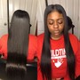 Tape -in hair extensions installation