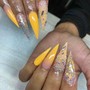 Acrylic Overlay with gel polish