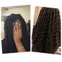 Sew - in removal take down, shampoo blow-dry