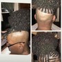 Full head feed -in cornrows/ lemonade/straight back