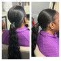 braidless/beaded row/ micro weft