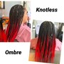 Knotless goddess boho Box Braids medium