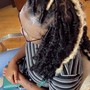 Short and small faux locs