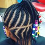 Cornrolls w/Beads