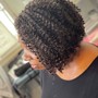 Natural Finger Coils/comb twist