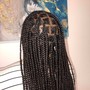 Medium Goddess Braids Human hair(knotless)