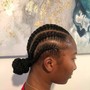 Natural Sleek Ponytail Updo