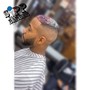 Men bald fade/skin fade with beard line up