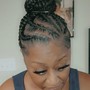 2 Braided Ponytail/Buns