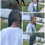 BoxBraids/ shaved sides