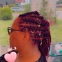 Small/medium knotless Braids