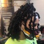 Loc retwist and updo