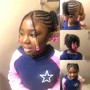 Kiddie Knotless Braids Medium 12 years and under