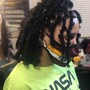 Loc retwist and updo