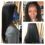 Flat Iron on Natural Hair (Clean Hair Only)