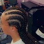 Feed- In Braids (2-3) mid-back length