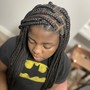 Large Knotless Braids Mid back