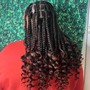 Small Knotless Goddess Braids