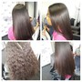 Flat Iron relaxed hair style