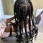 Small Bohemian knotless braids