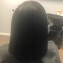 Wash and straighten- Natural (Silk Press)