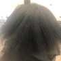 Wash and straighten- Natural (Silk Press)