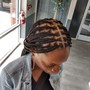 Pixie Braids with hair