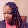 Tribal braids w/ box braids