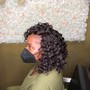 Loose hair crochet braids