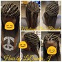 Boho- Large Knotless Midback Braids or Twists with Hair Included