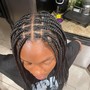 Natural hair Box Braids