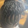 NATURAL STYLE /  CREATIVE FLAT TWIST UPDO