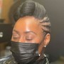 NATURAL STYLE / MICRO BRAIDS WITH RODS