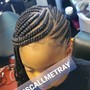 Braids in front  Sew In in back